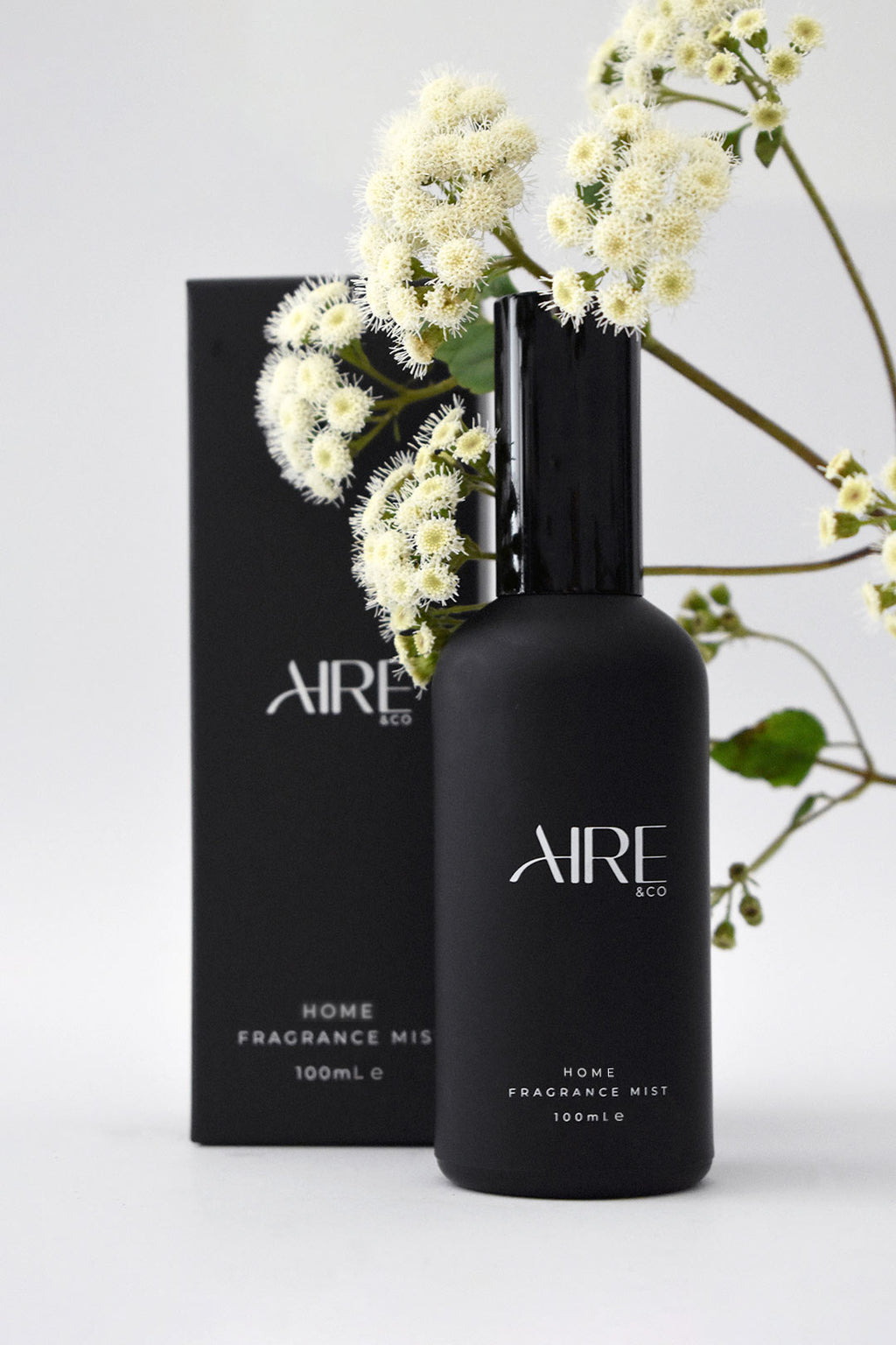 Bloom home fragrance mist bottle by Aire & Co.  Australian-made floral room spray
