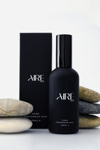 Stone home fragrance mist bottle by Aire & Co. Earthy luxury room spray Australia